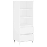 Credenza | Madia | Buffet da pranzo | Armadio da pranzo Bianco 40x36x110 cm in Legno Multistrato