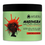 Trade Shop - Maschera Per Capelli Crespi E Disidratati 500ml Con Cheratina Olio D'oliva Rinforza Idrata -