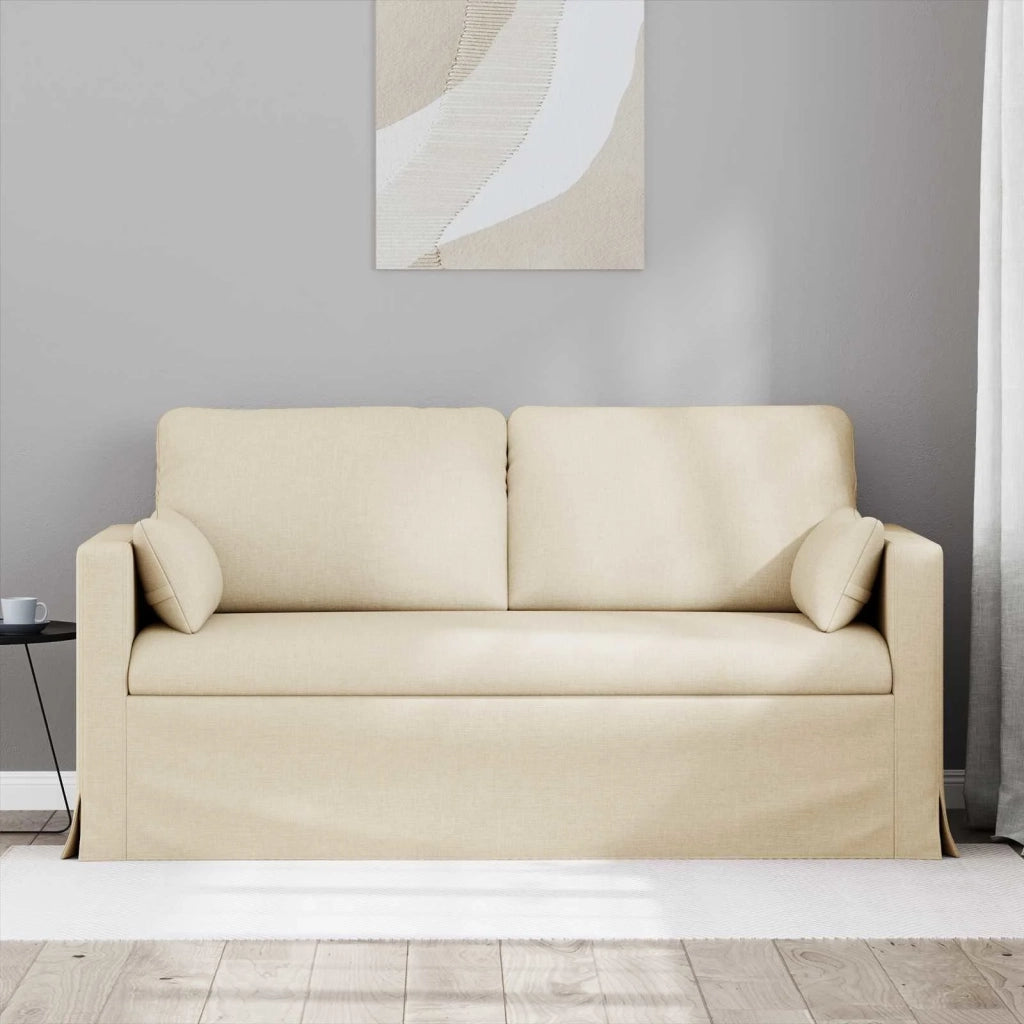 Divano Crema 158 x 78 x 80 cm Tessuto