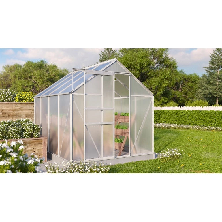 Serra Vitavia Comet 5000 in alluminio anodizzato e policarbonato alveolare 4mm,  195 x 257 H 197 cm Made in Germany