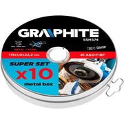 Topex 55h574 disco da taglio per er metallo 115 x 1.0 ñ… 22.2