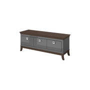 Mobile TV 160cm collezione PALACE con 3 cassetti. Colore grigio e rovere.