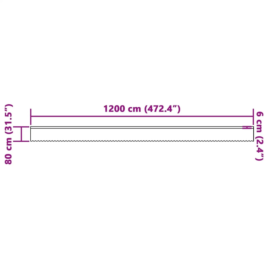 Tenda in Pizzo con tende Bianco 80 x 1200 cm Poliestere 4107969