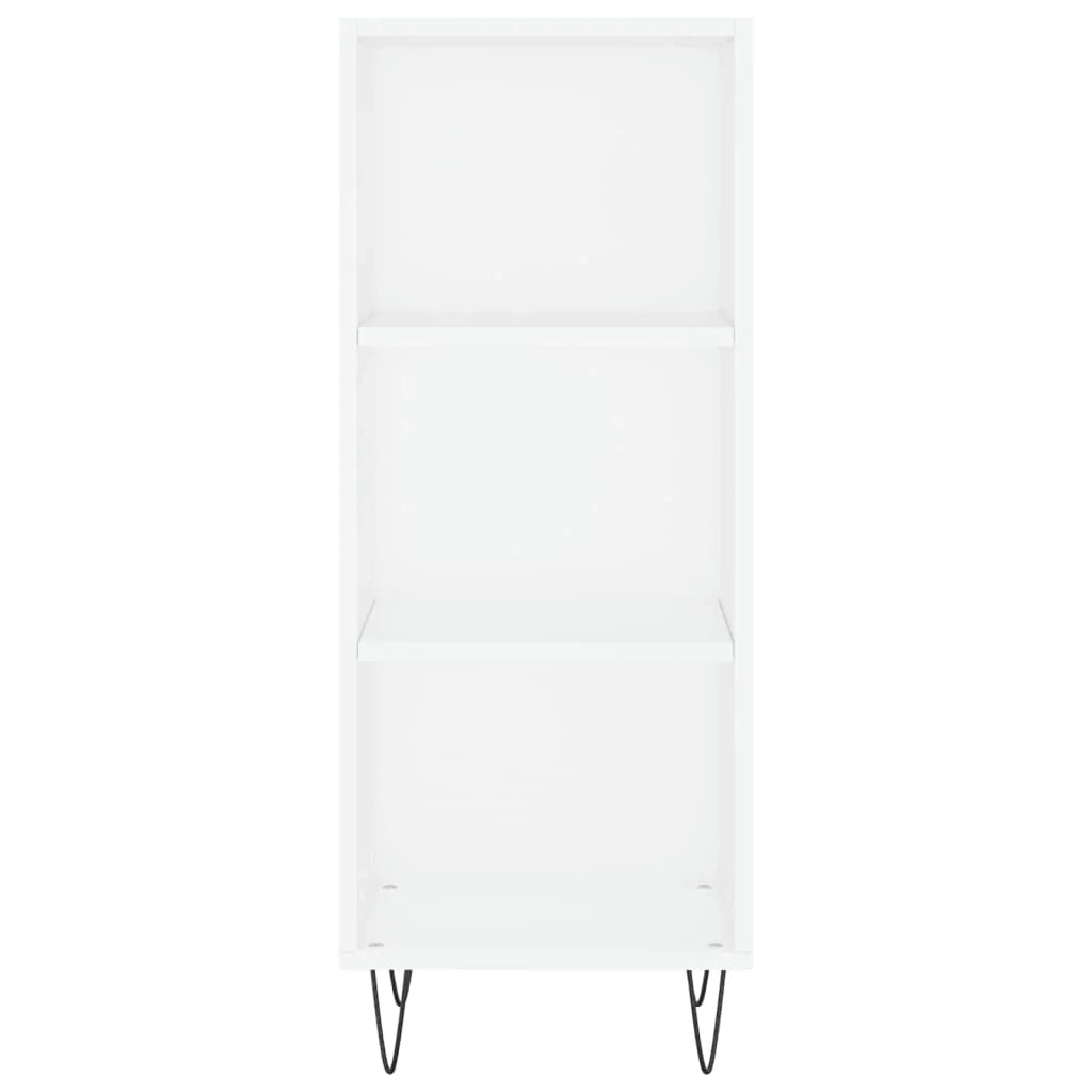 Buffet credenza cassettiera mobiletto mobile contenitore organizer cucina soggiorno salotto alto 34,5 x 34 x 180 cm legno ingegnerizzato bianco 02_0032431