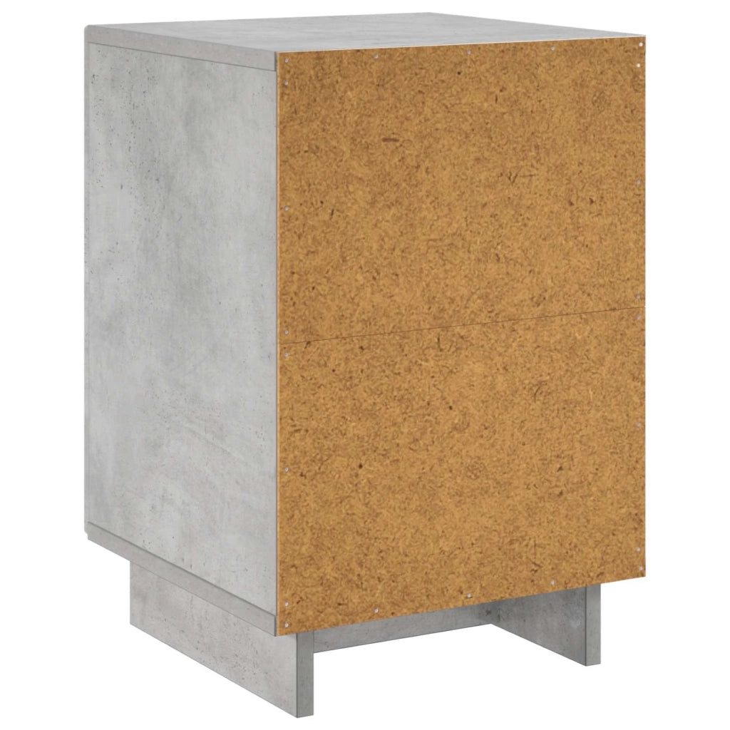 Armadio da Notte 2 pcs Grigio Cemento 33,5 x 34,5 x 50 cm 8011412