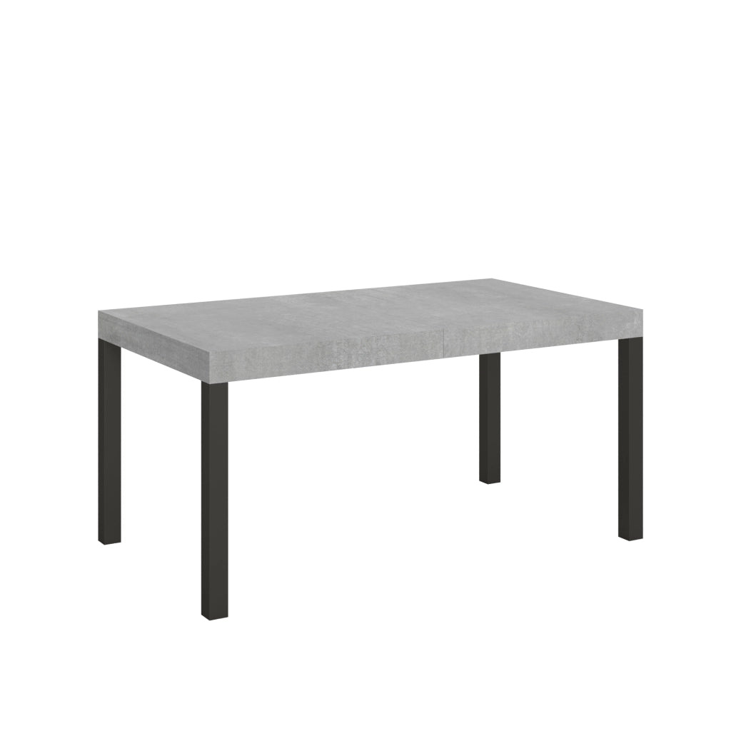 Tavolo allungabile 90x160/264 cm Every Cemento telaio Antracite