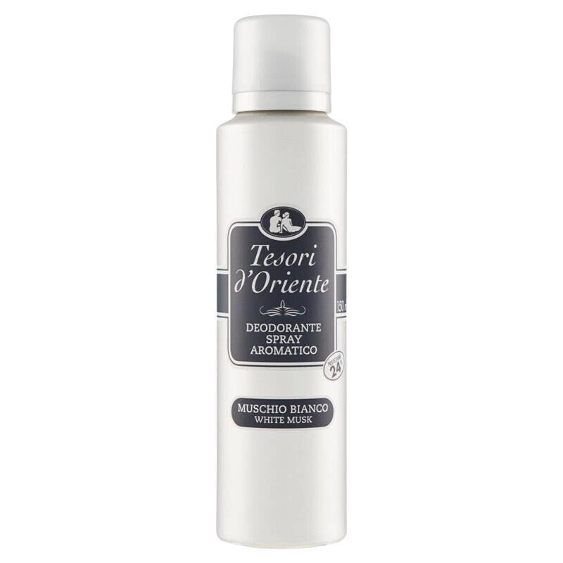 SET 6 CONFEZIONI TESORI D'ORIENTE DEODORANTE SPRAY MUSCHIO BIANCO DA 150 ML