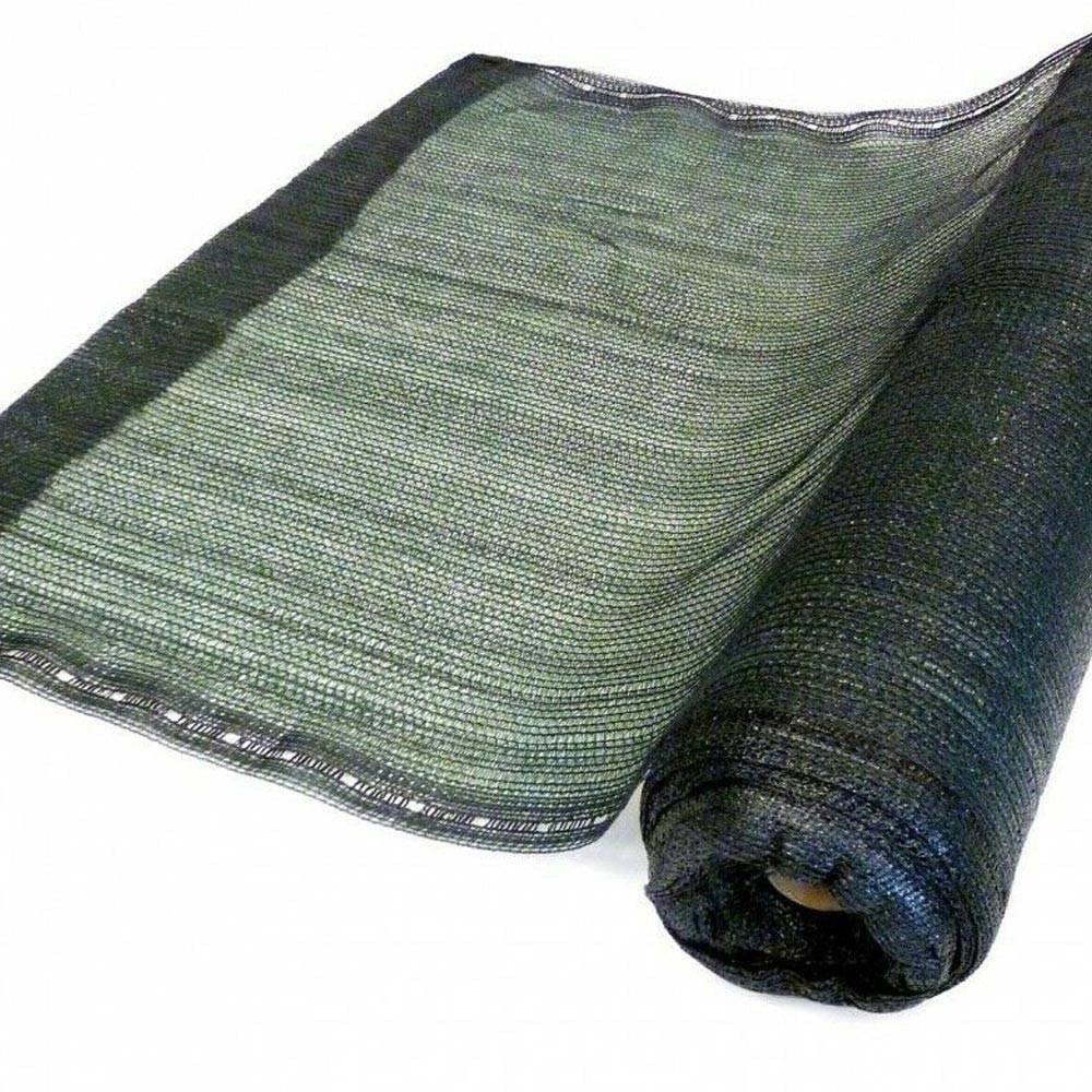Trade Shop - Telo Ombreggiante H100cm Rete Ombra Frangisole Frangivista Oscurante 5mt Verde -