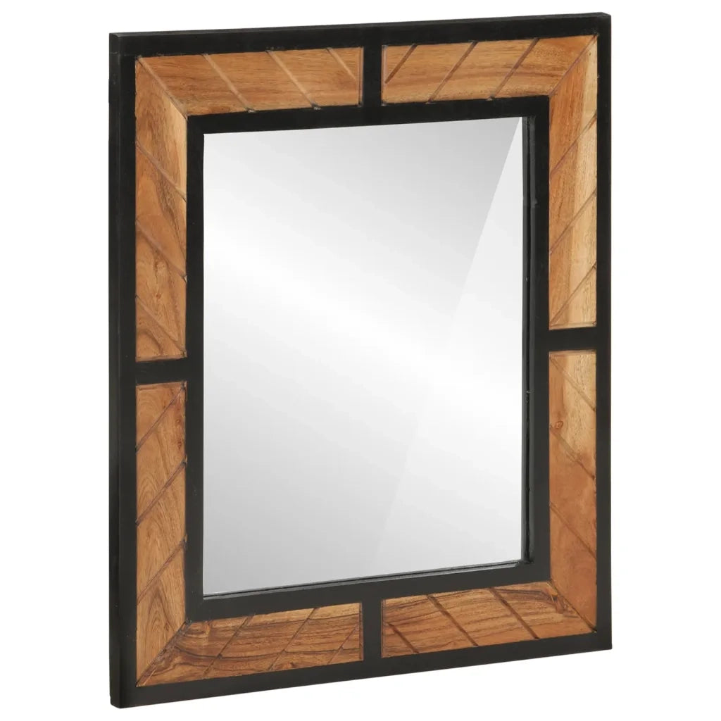 Set Mobili da Bagno 3 pz in Ferro e Legno Massello di Acacia 3217120