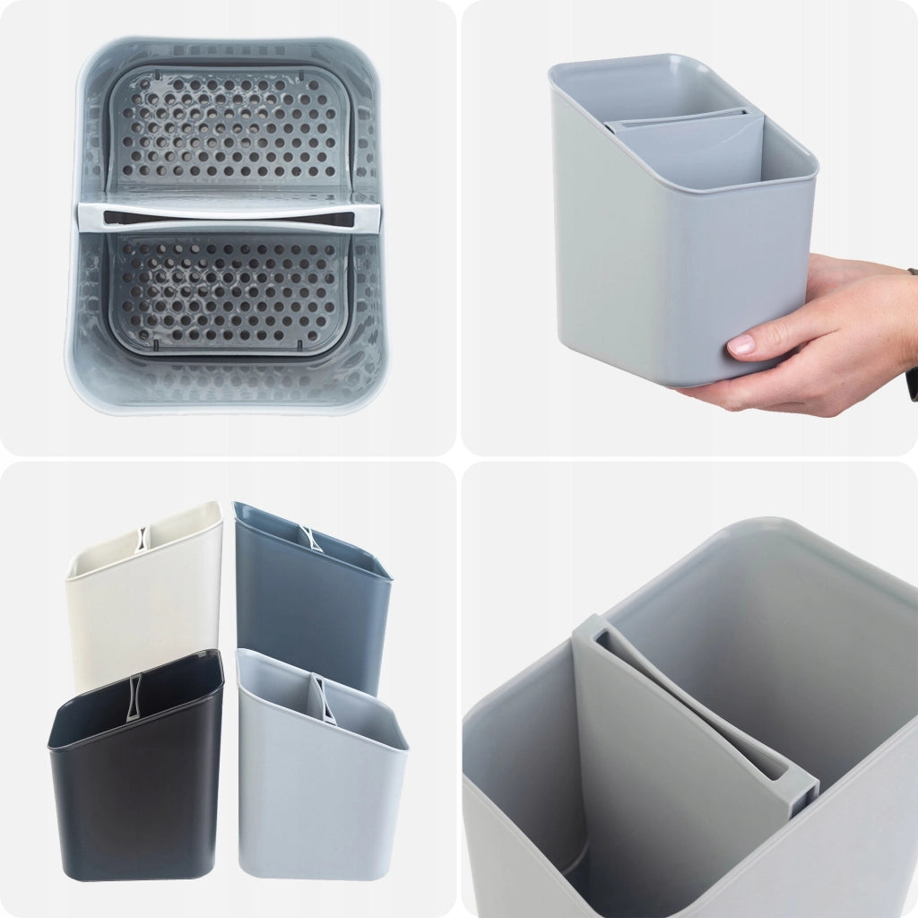 KADAX Scolaposate Organizer per utensili, contenitore in plastica grigio