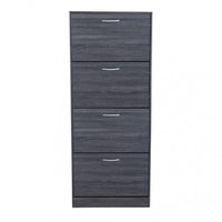Scarpiera Wendy 60x24x150 h cm in Legno Grigio Scuro