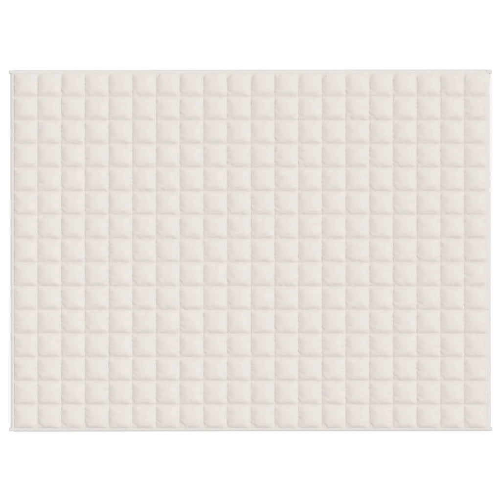 Coperta Ponderata Crema Chiaro 152x203 cm 7 kg Tessuto 3154819