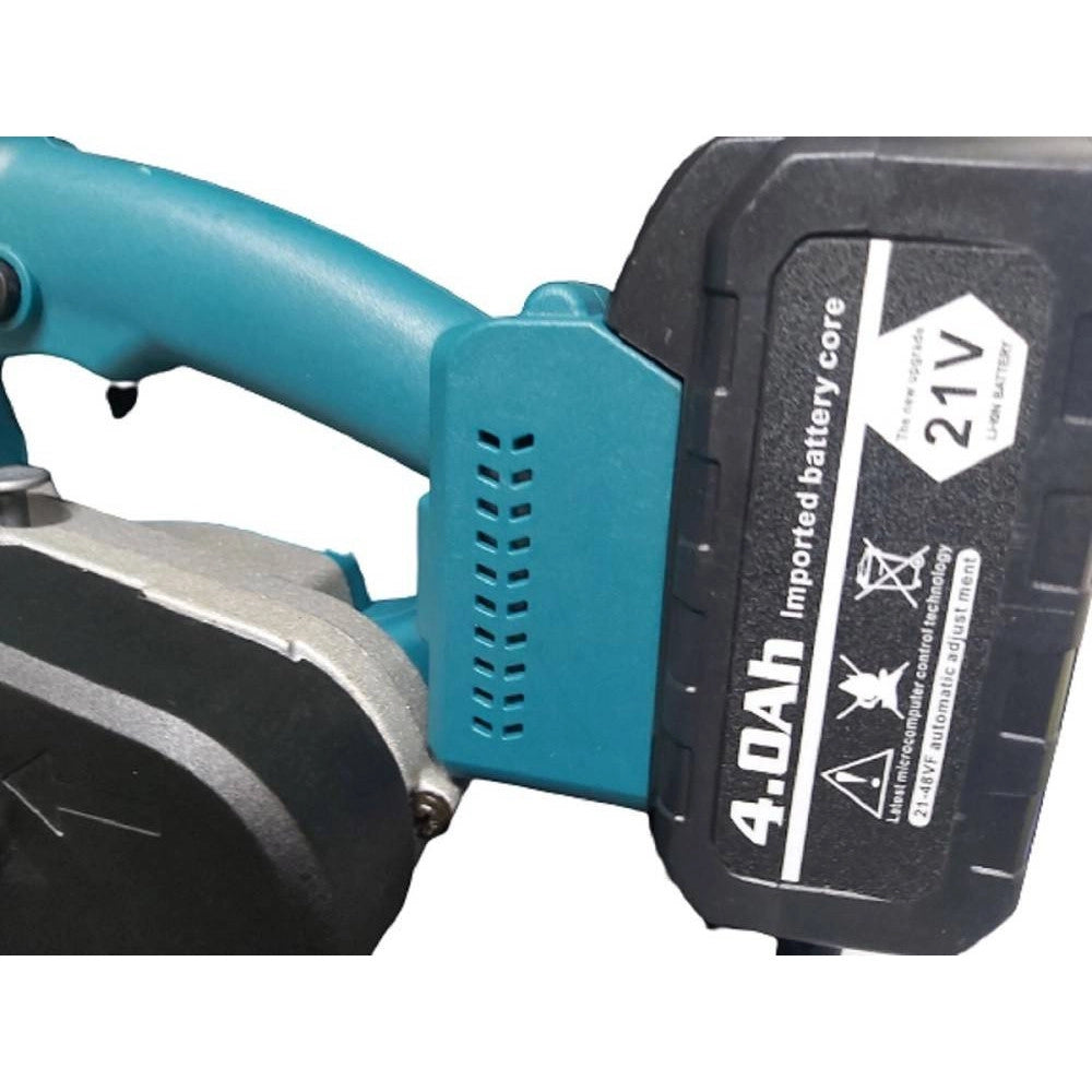 Trade Shop - Mini Elettrosega 12" 2 Batterie 21v Con Serbatoio Olio Motosega Elettrica Valigia -