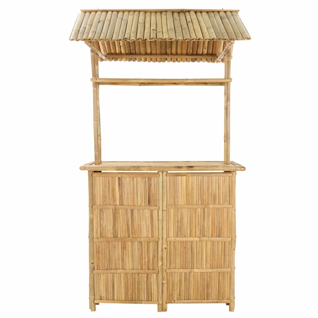 Tavolo da bar da esterno Naturale 115 x 95 x 214 cm Bambù