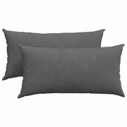 Cuscini da Divano 2 pz | Cuscini per sedie Grigio scuro 80 x 40 cm
