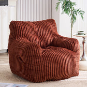 Poltrona Sacco Imbottita in Tessuto Cord ¨C Xylo ¨C Rosso Mattone