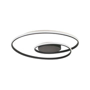 Plafoniera LED 48W nera 62 cm 4000K dimmerabile V-TAC