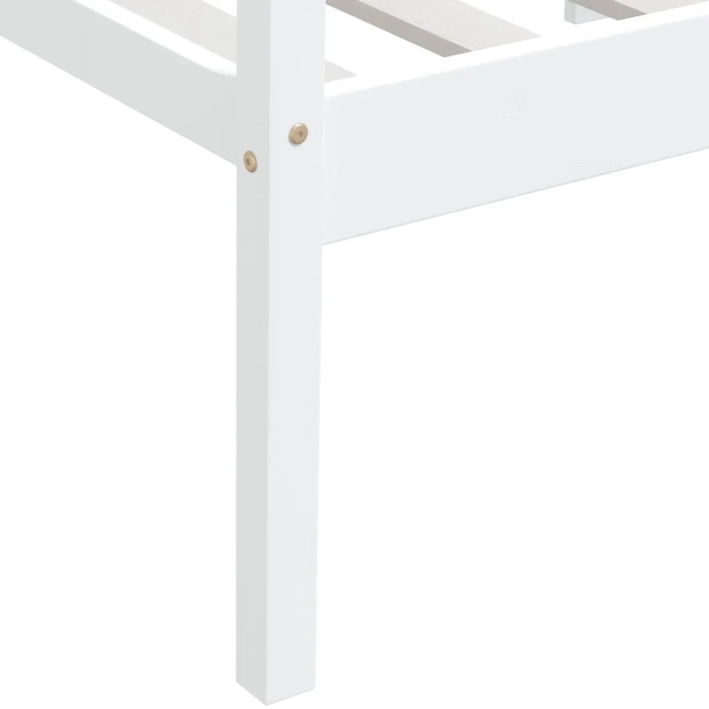 Dormeuse Estraibile senza Materasso Bianca Legno Pino 90x200 cm 322052