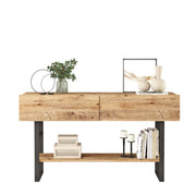 Consolle in legno "ML23" - 138 x 43 x 75 cm - Beige