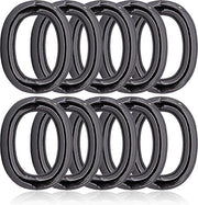 Set di O-ring ovaali in acciaio da 10 pezzi - Cintura per cani in tessuto per DIY - Paracord 550 titanio.