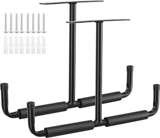 Set di chiodi per soffitto in acciaio inox - 2 chiodi per soffitto - 20 cm - supporto per scale - hanger per sci e tavole da surf - chiodo rotante per soffitto