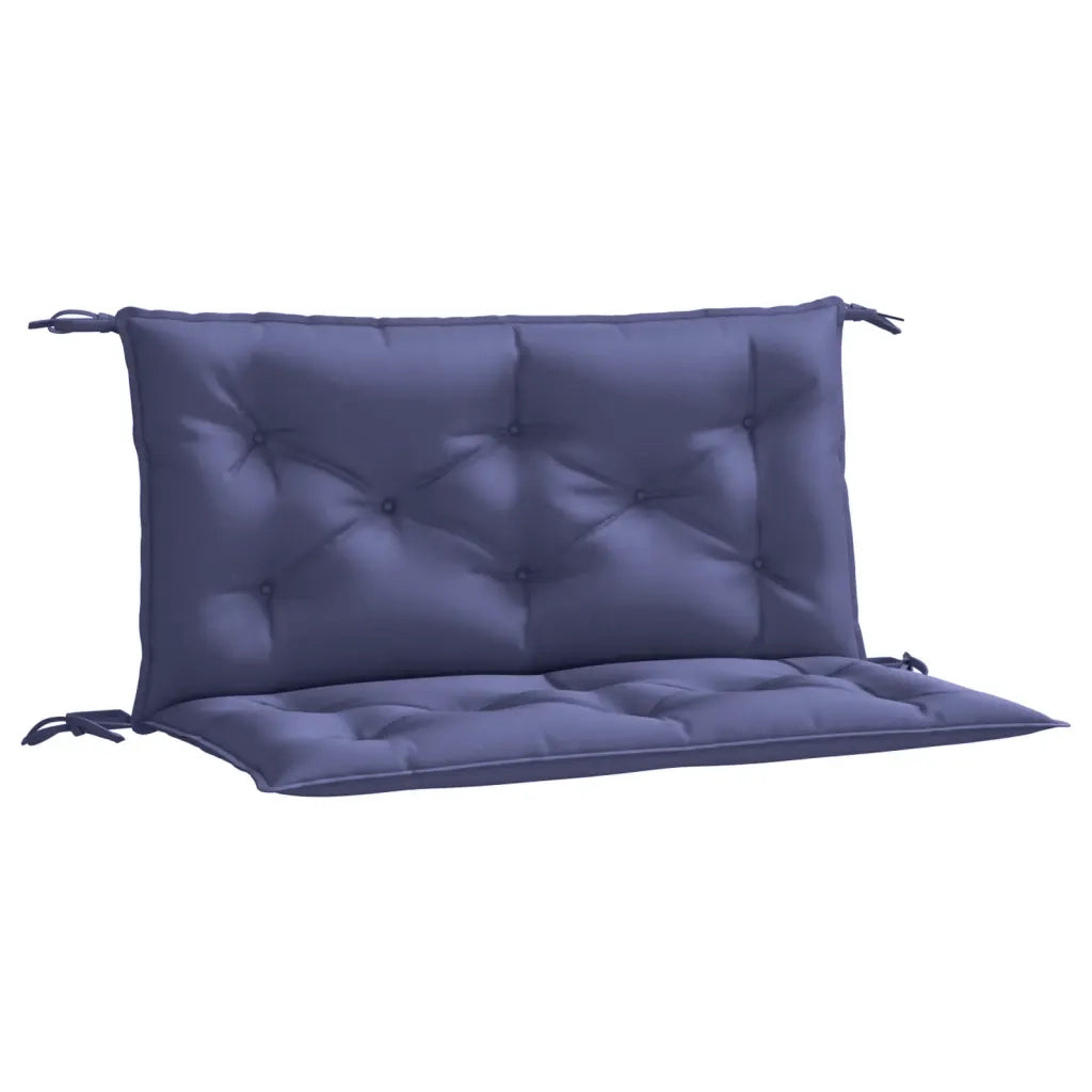 Cuscini per Panca 2 pz Blu Marino 100x50x7 cm in Tessuto Oxford 379043