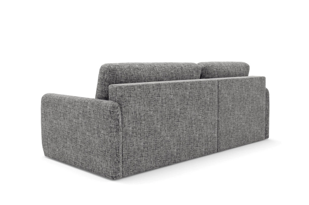 Pagno, Divano Letto con Penisola Contenitore, 207x148 cm Grigio