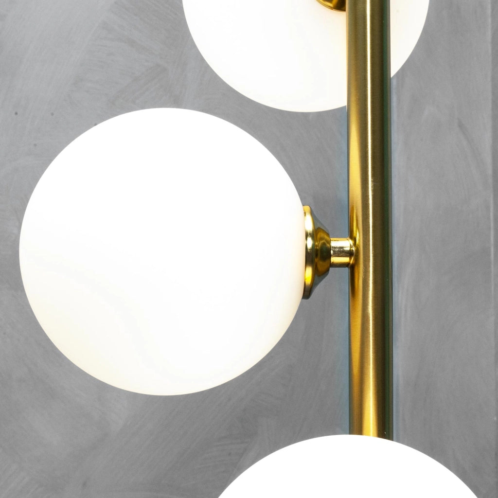 Lampadario bronzo sospensione 5 luci G9 LED pendente paralume vetro luce cucina soggiorno ristorante sala camera letto 230V