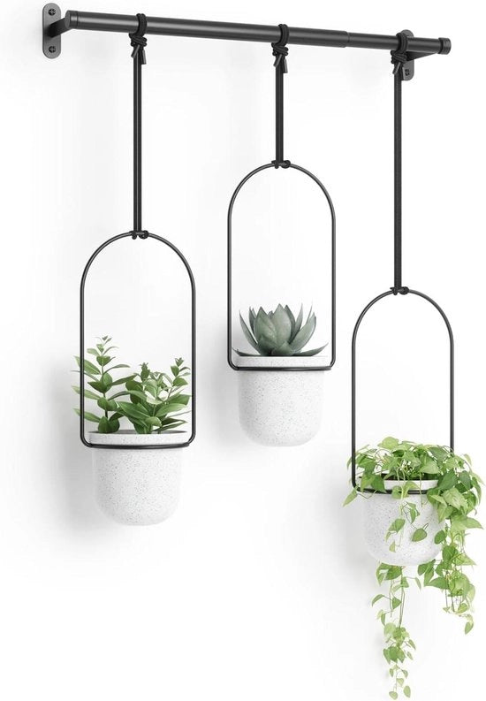 Vasi da fiori appesi Bianchi - Umbra Triflora