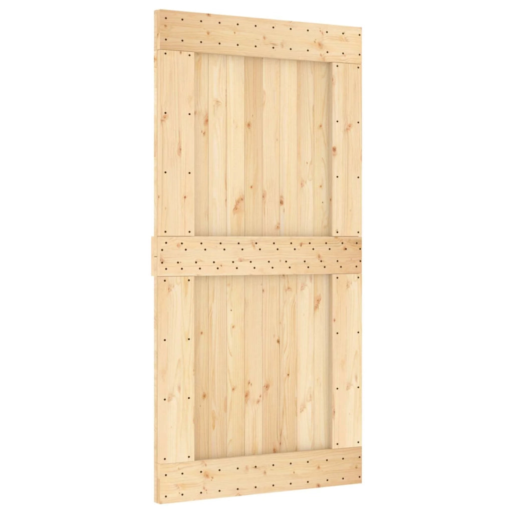 Porta scorrevole Naturale e Bianco 100 x 210 cm 3444962