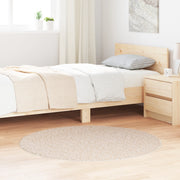 Tappeto Shaggy con Retro in Lattice Crema Ã¸120 cm