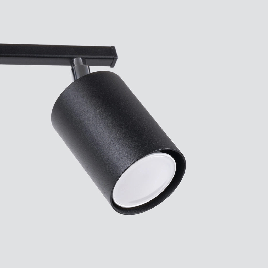Faretto parete/soffitto Pure Lume Fjello 2xGU10 nero orientabile