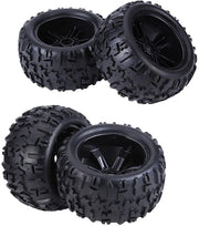 Pneumatici RC auto - Progettazione Antisfregamento - Pneumatici Off-road Sostenibili - Superficie Antislittamento - Dischi di Acciaio Rafforzati - Per 1/8 Scale Trucks/Racing Auto
