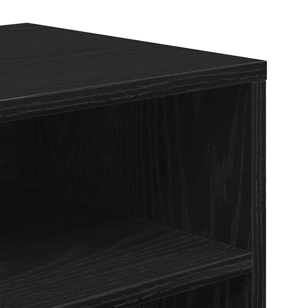 Libreria Nera 66x31x80 cm in Legno Multistrato 860293