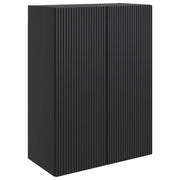 Mobiletto a muro Nero 66 x 34,5 x 90 cm Legno ingegnerizzato 898396