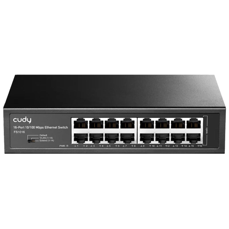 CUDY FS1016 - SWITCH 16 PT 10/100 MBPS - METAL CHASSIS