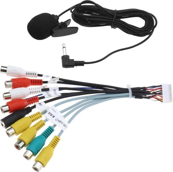 Adattatore a 20 Pin per Cavo - Uscita/Entrata RCA Cavo di Estensione Auto - 18,5cm/7,28 pollici PVC.