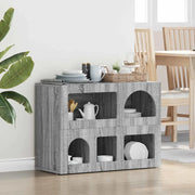 Credenza Grigio Sonoma 80.5 x 35 x 59 cm Legno multistrato