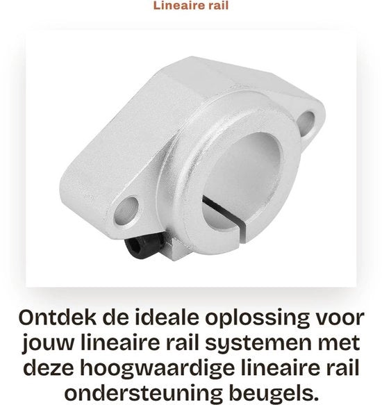 Supporto lineare per rail - 2 pezzi - Resistenza all'usura - Resistenza alla corrosione - Alta durezza - Certificazione di qualità - Supporto per rail