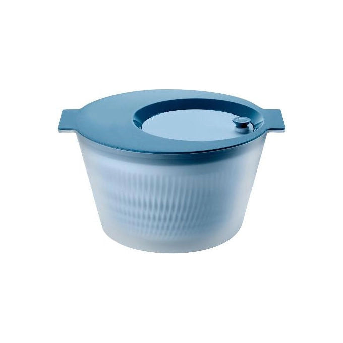 Guzzini centrifuga per insalata Chef Line Easy Spin, azzurro, 600 ml, plastica BPA free, lavabile in lavastoviglie