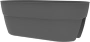 Contenitore per piante Osaka 195 L - Sistema di fissaggio semplice e brevettato - per balconi e ringhiere - 56 x 301 x 206 cm - Grigio antracite