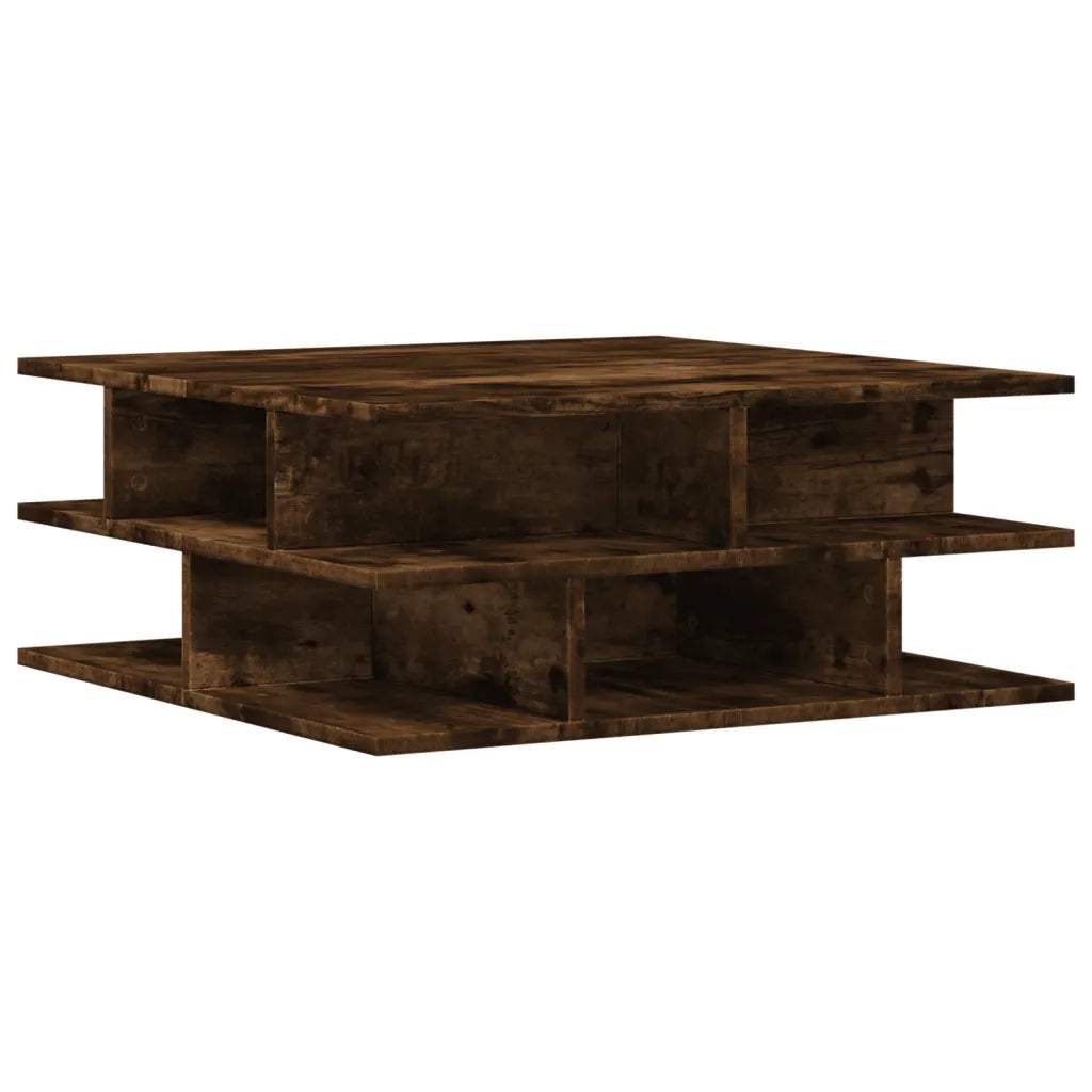 Tavolino da salotto | Tavolino da caff¨¨ | Tavolino da Soggiorno Rovere Fumo 70x70x29 cm Legno Multistrato