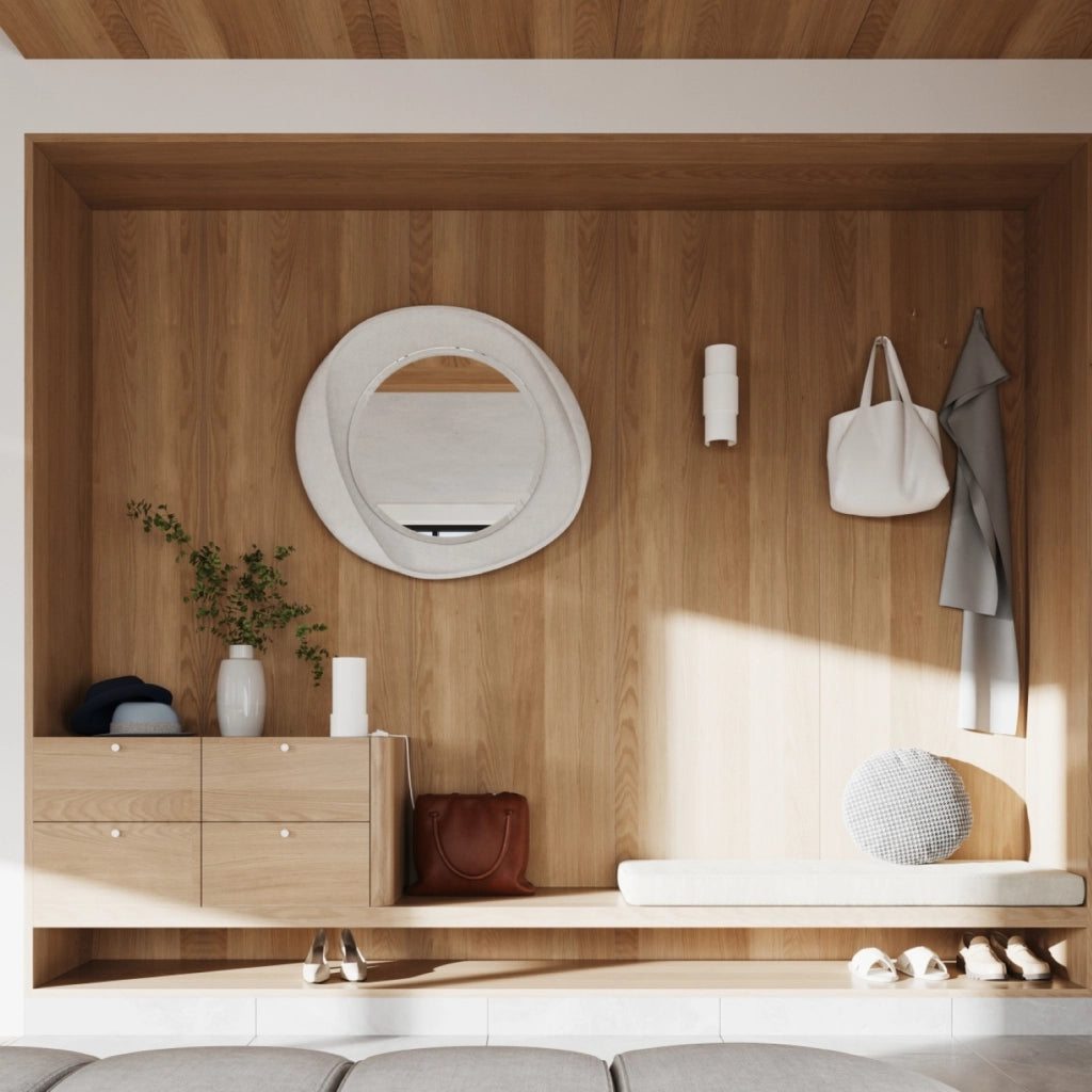 Applique moderna bianca tonda orientabile E27 Pure Lume