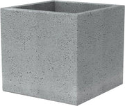 Contenitore per piante in plastica grigio (Stony Grey) 40 cm lungo 40 cm largo 33 cm alto 44 l di volume, C-Cube.