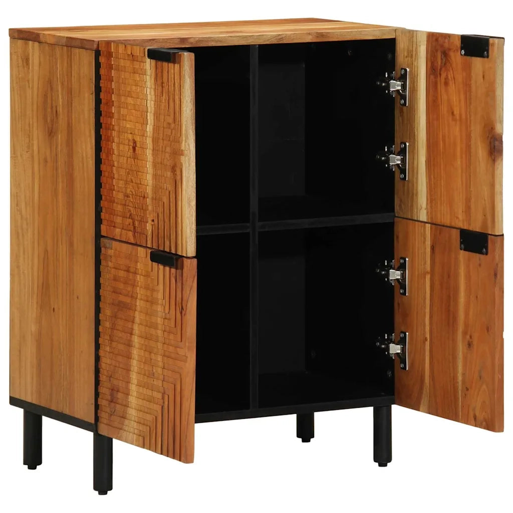 Credenza Naturale 60 x 33,5 x 75 cm Legno di Acacia Massello 4017782