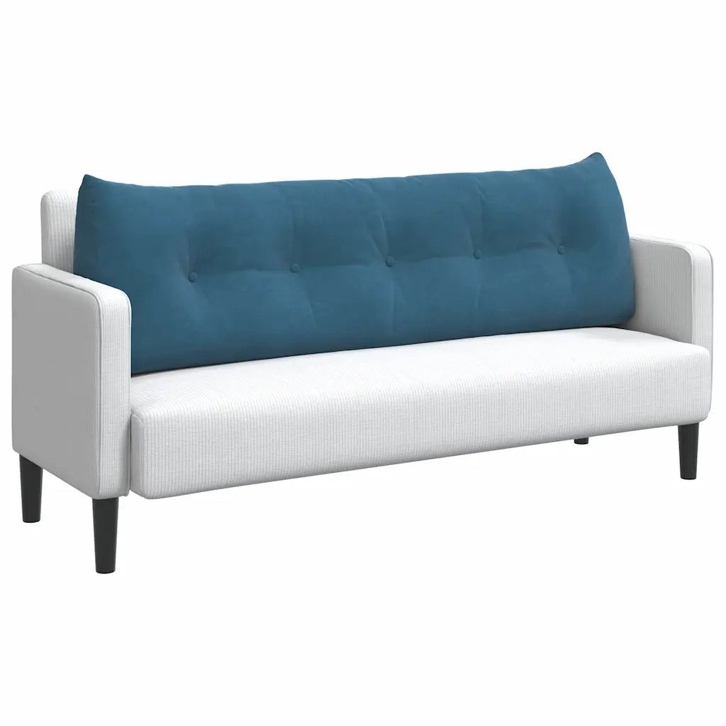 Cuscino per Schiena Blu 160 x 24 x 50 cm Velluto 42014544