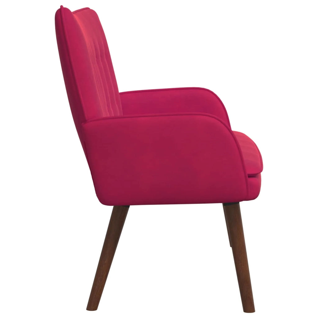 Sofa a Due Posti Rosso vino 115 x 61 x 87 cm Velluto