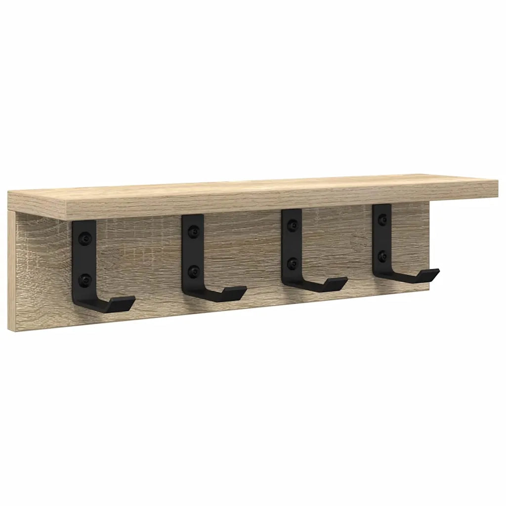 Appendiabiti a muro Rovere Sonoma 40 x 10,5 x 10,5 cm 874349
