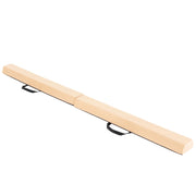 Trave di equilibrio pieghevole con copertura in suede rimovibile e fondo antiscivolo, Trave di ginnastica per bambini Giallo terroso
