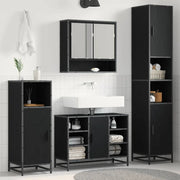Set di mobili per il bagno Rovere Nero 35 x 37,5 x 188,5 cm